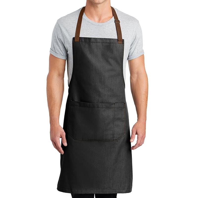 Dark Midnight color option for Port Authority® Market Full Length Bib Apron