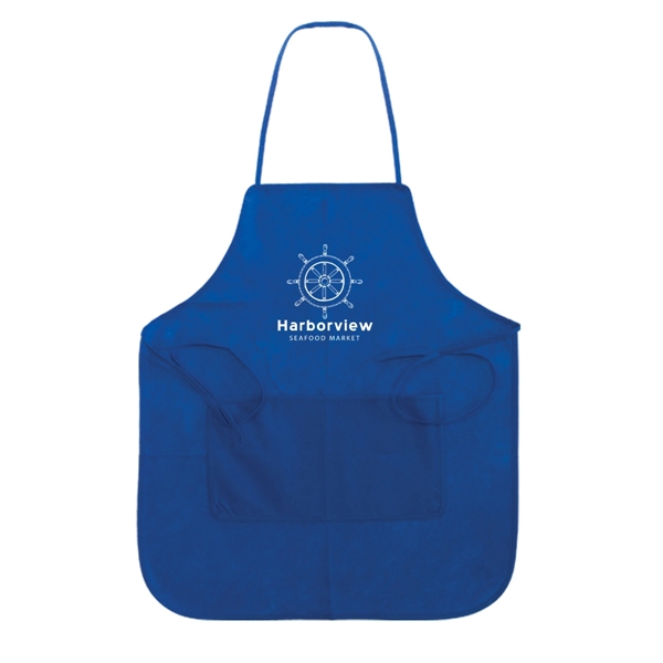 Royal Blue color option for Non Woven Full Apron