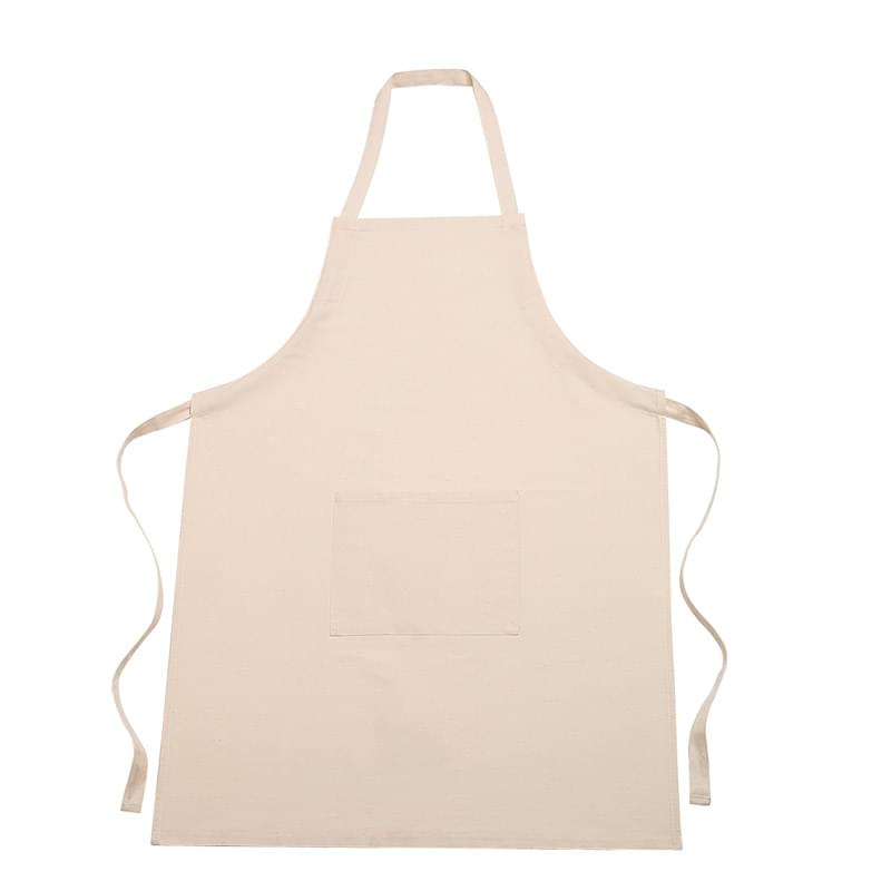 Natural color option for Customizable 100% Cotton Apron