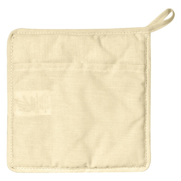 NATURAL color option for Quilted Cotton Canvas Pot Holder