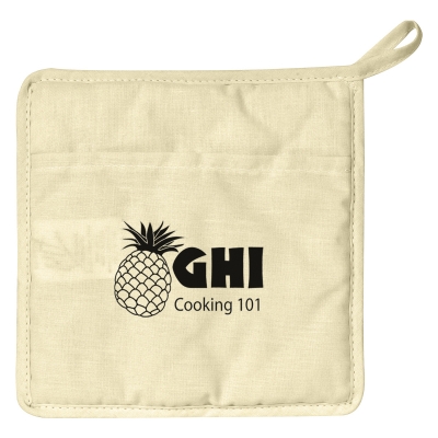 Natural color option for Quilted Cotton Canvas Pot Holder