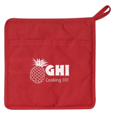 Red color option for Quilted Cotton Canvas Pot Holder
