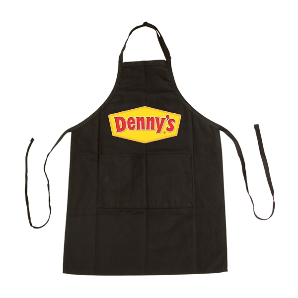 Black color option for Sublimation Polyester Aprons W/ Custom Imprint & Pockets