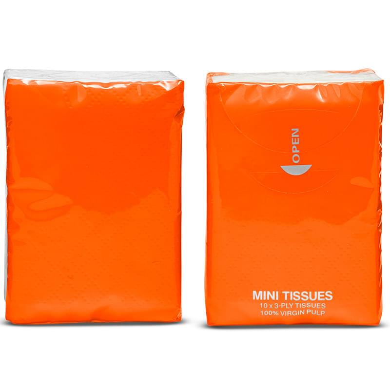 Orange color option for Pocketable Tissue Pack