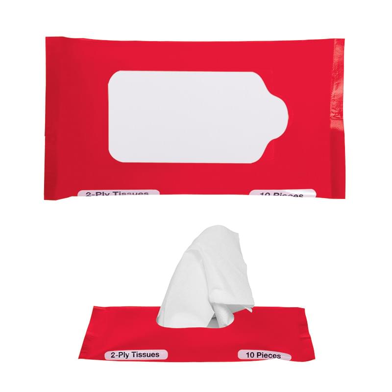 Red color option for Pocket/Travel Facial Tissues