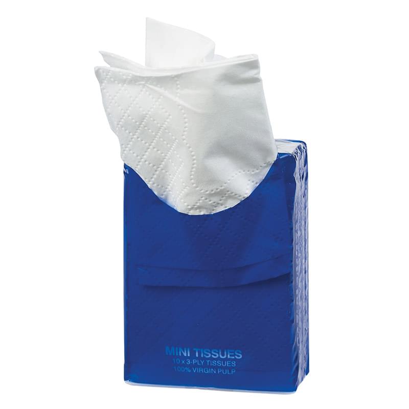Blue color option for Mini Tissue Packet