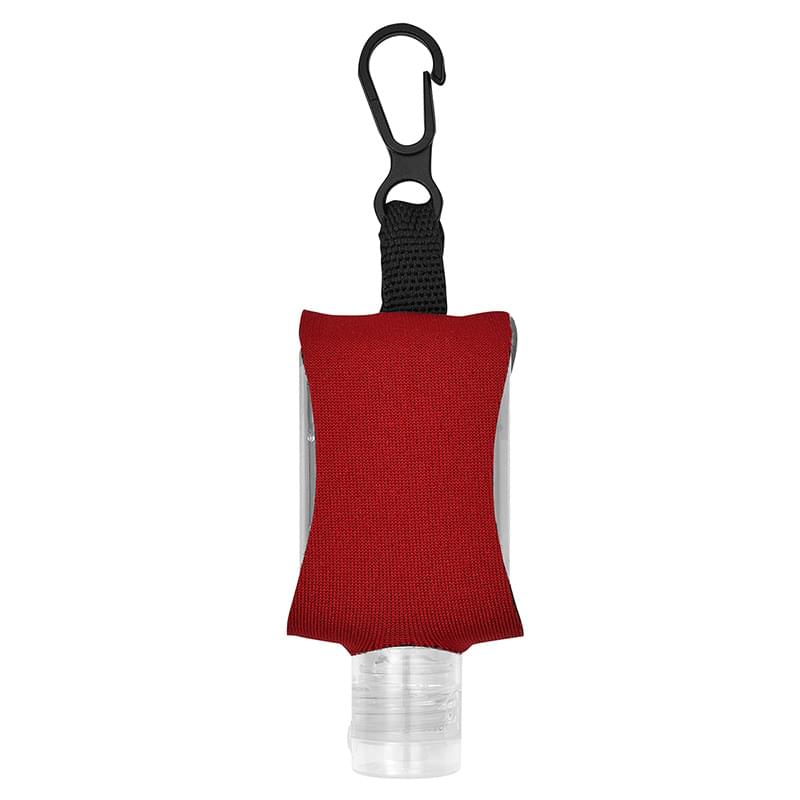 Red color option for 0.5 Oz. Hand Sanitizer With Eva Case And Clip
