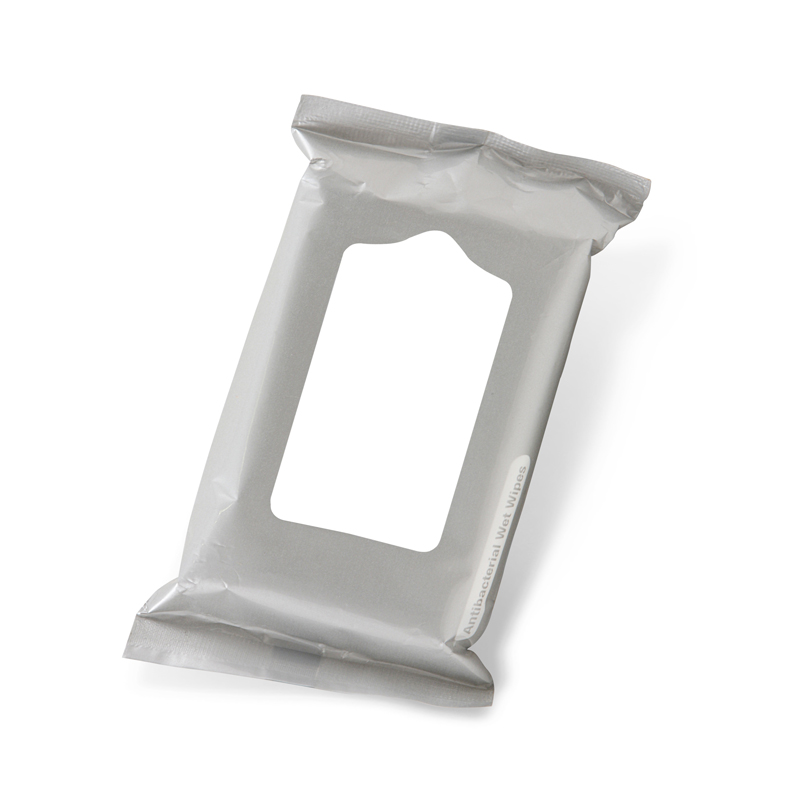 Silver color option for Wipes Antibacterial Wet Wipes In A Pouch