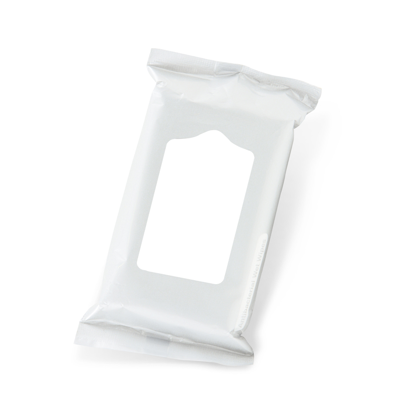 White color option for Wipes Antibacterial Wet Wipes In A Pouch