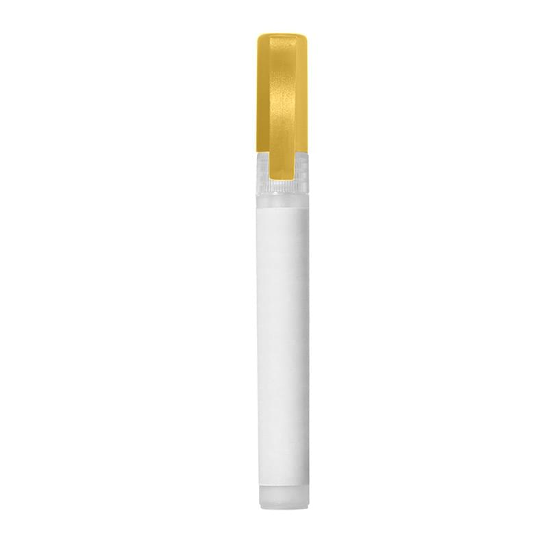 Translucent Yellow color option for 0.34 Ounce Sanitizer