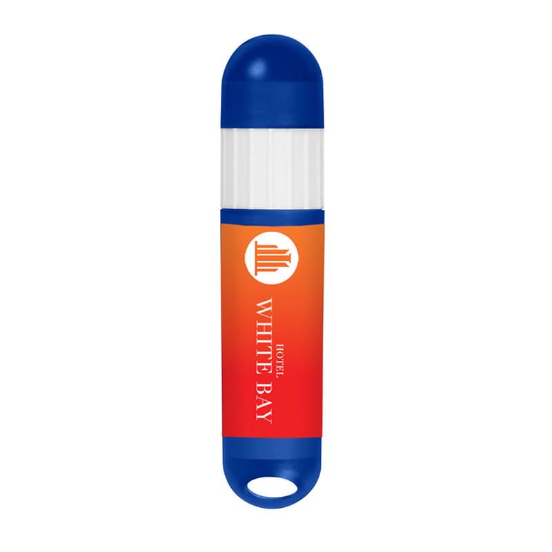 Translucent Blue/White color option for Lip Balm And Sunstick