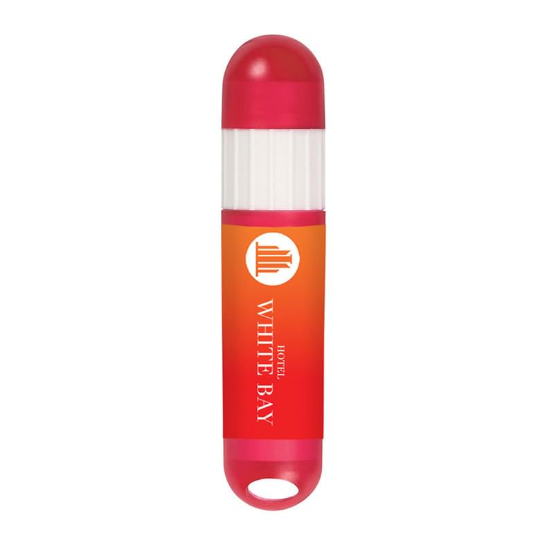 Translucent Red/White color option for Lip Balm And Sunstick