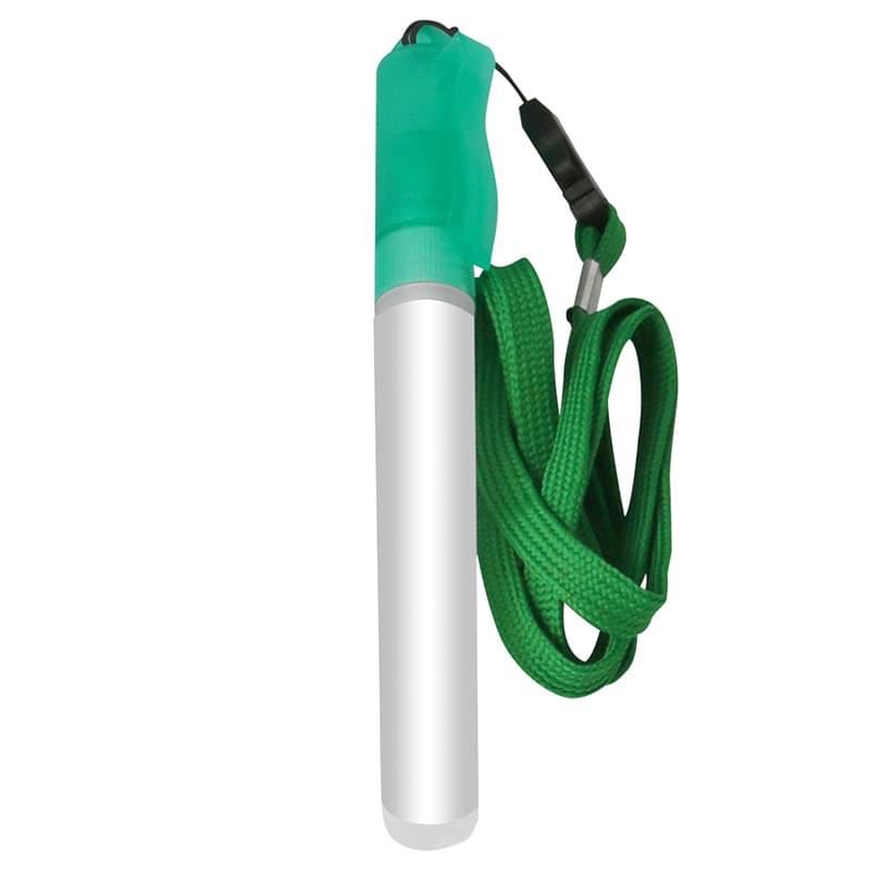 Lime Green color option for .34 Oz. Hand Sanitizer Spray With Lanyard