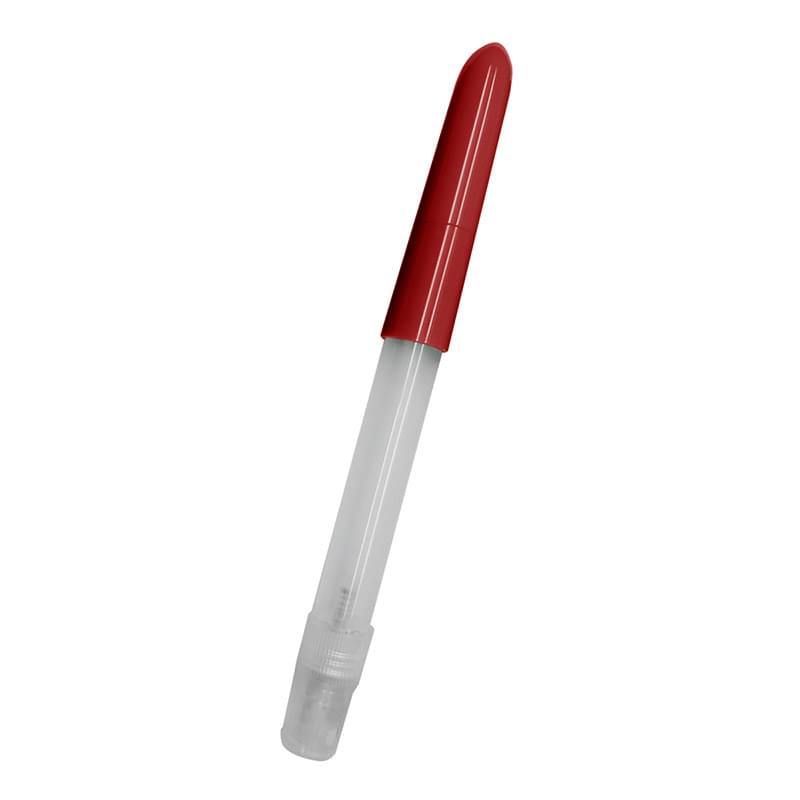 Red color option for .27 Oz. Hand Sanitizer Spray With Ballpoint Pen