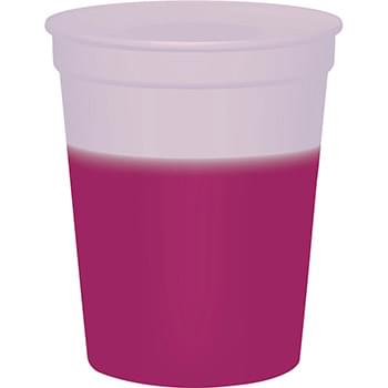 Pink color option for 16 Oz Color Changing Stadium Cups
