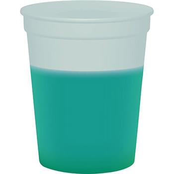 Teal color option for 16 Oz Color Changing Stadium Cups