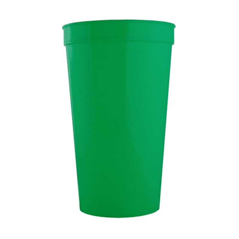 Green color option for Stadium Cups   32 Oz Polypropylene Plastic Stadium Cups