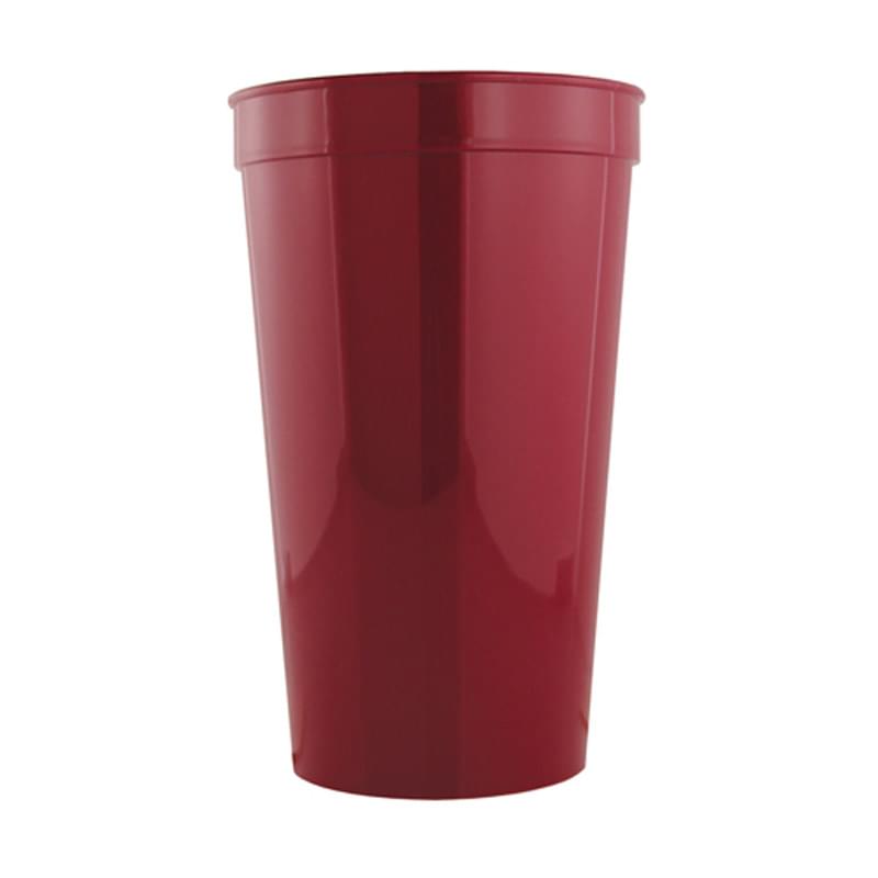 Maroon color option for Stadium Cups   32 Oz Polypropylene Plastic Stadium Cups