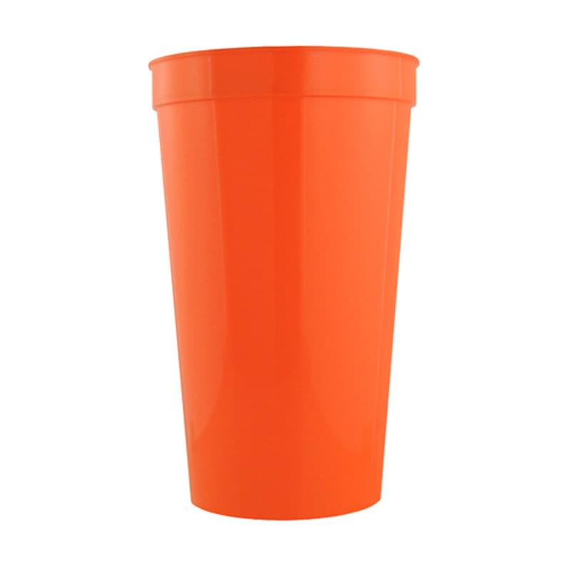 Orange color option for Stadium Cups   32 Oz Polypropylene Plastic Stadium Cups