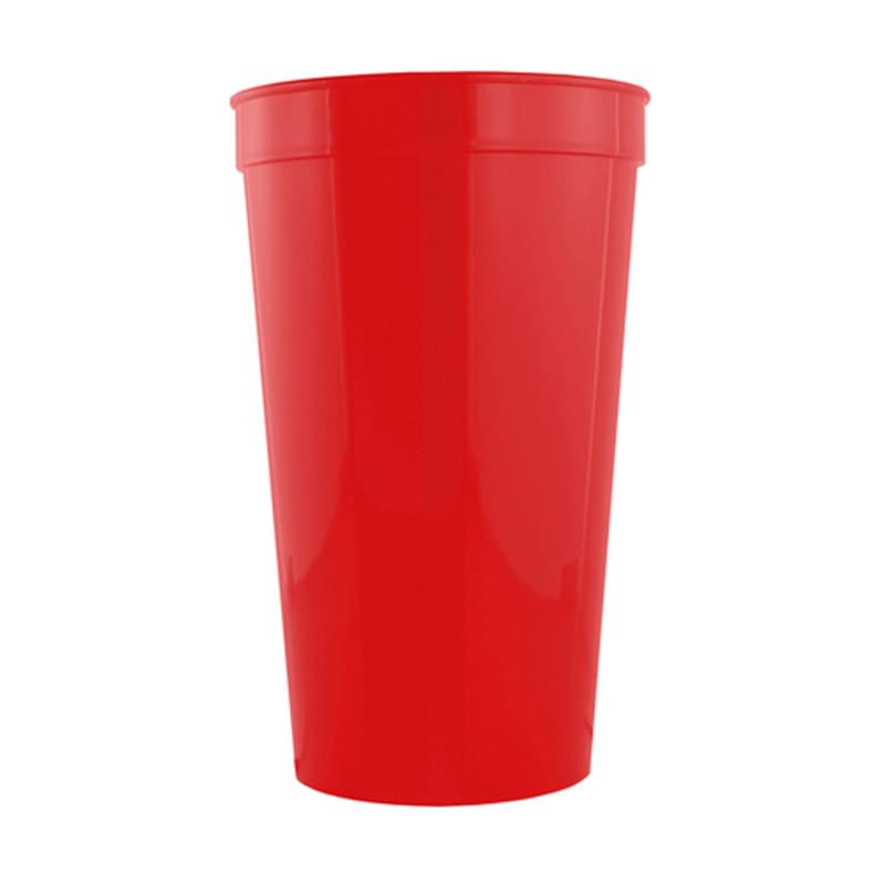 Red color option for Stadium Cups   32 Oz Polypropylene Plastic Stadium Cups