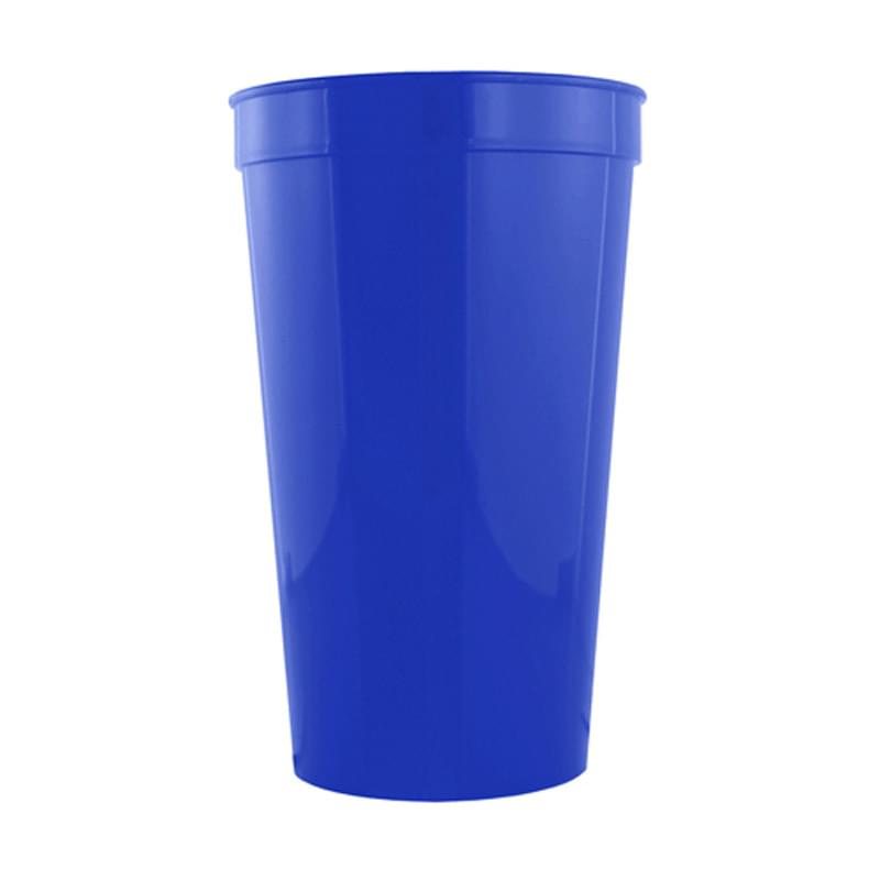 Royal Blue color option for Stadium Cups   32 Oz Polypropylene Plastic Stadium Cups