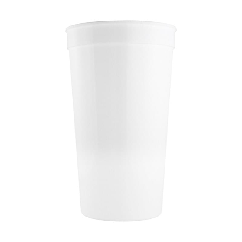White color option for Stadium Cups   32 Oz Polypropylene Plastic Stadium Cups