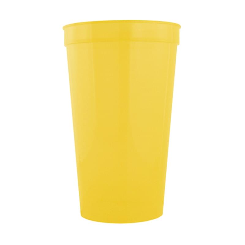 Yellow color option for Stadium Cups   32 Oz Polypropylene Plastic Stadium Cups