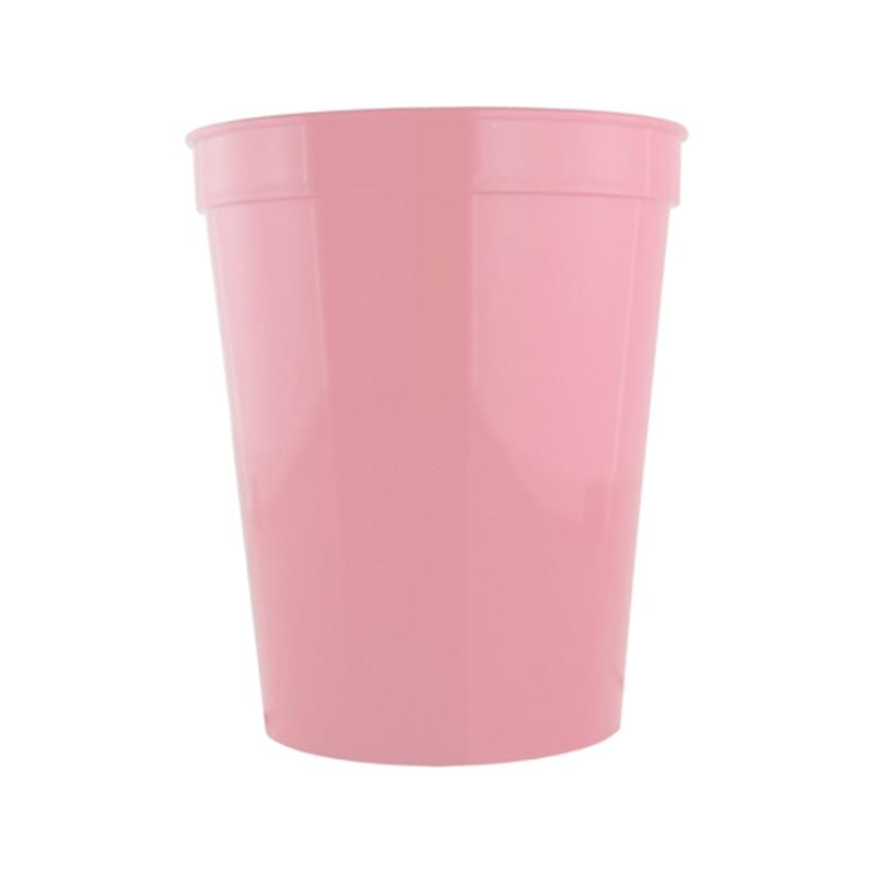 Soft Pink color option for Stadium Cups   16 Oz Polypropylene Plastic Stadium Cups
