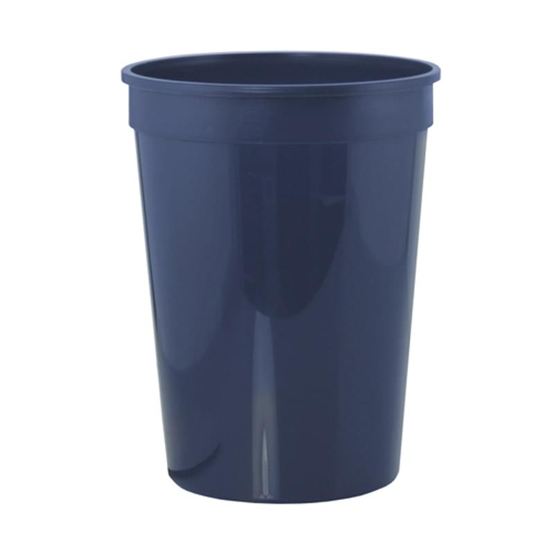 Navy Blue color option for Stadium Cups   12 Oz Polypropylene Plastic Stadium Cups