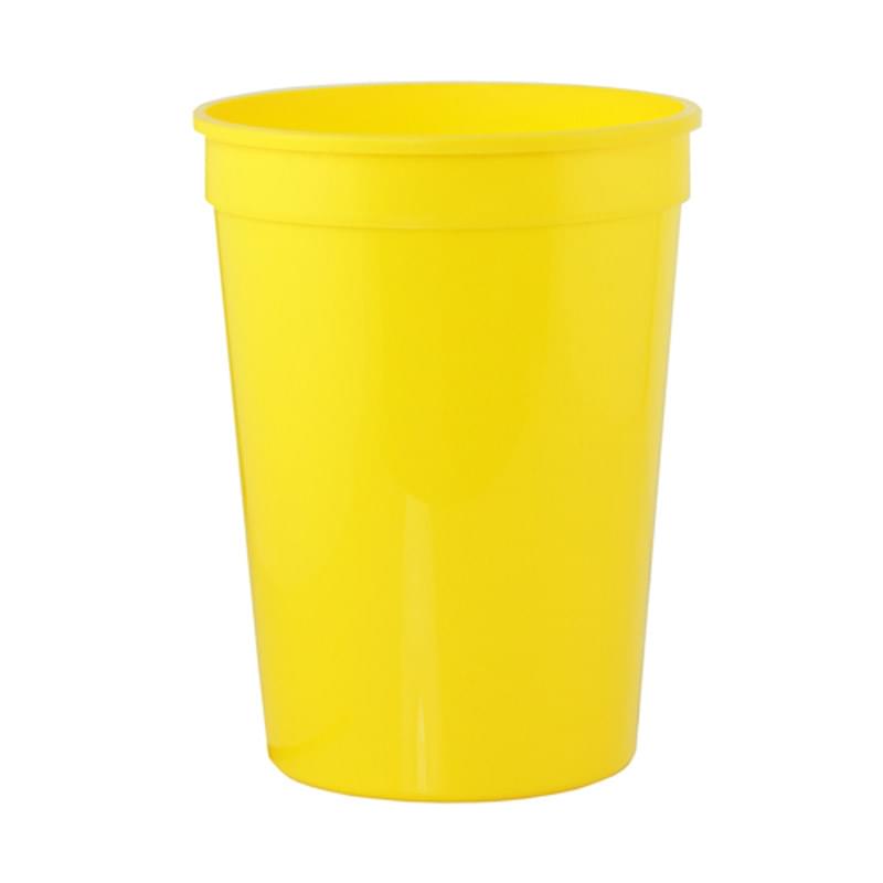 Yellow color option for Stadium Cups   12 Oz Polypropylene Plastic Stadium Cups