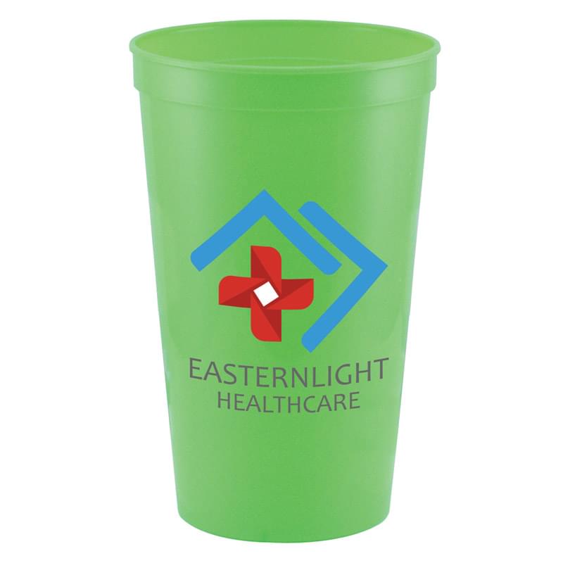Neon Green color option for Touchdown       Full Color 22 Oz. Stadium Cup