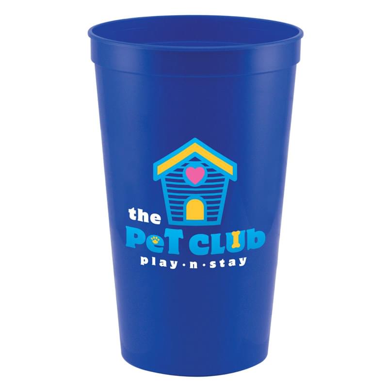 Royal Blue color option for Touchdown       Full Color 22 Oz. Stadium Cup