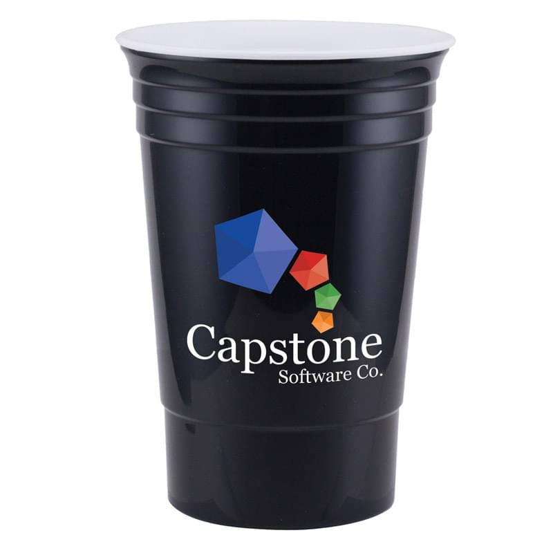 Black color option for Bold 16 Oz.       Full Color Double Walled Cup