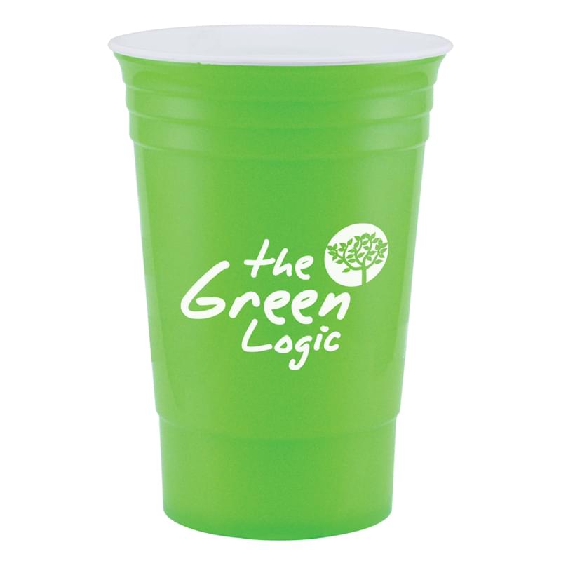 Neon Green color option for Bold   Usa 16 Oz. Double Wall Cup