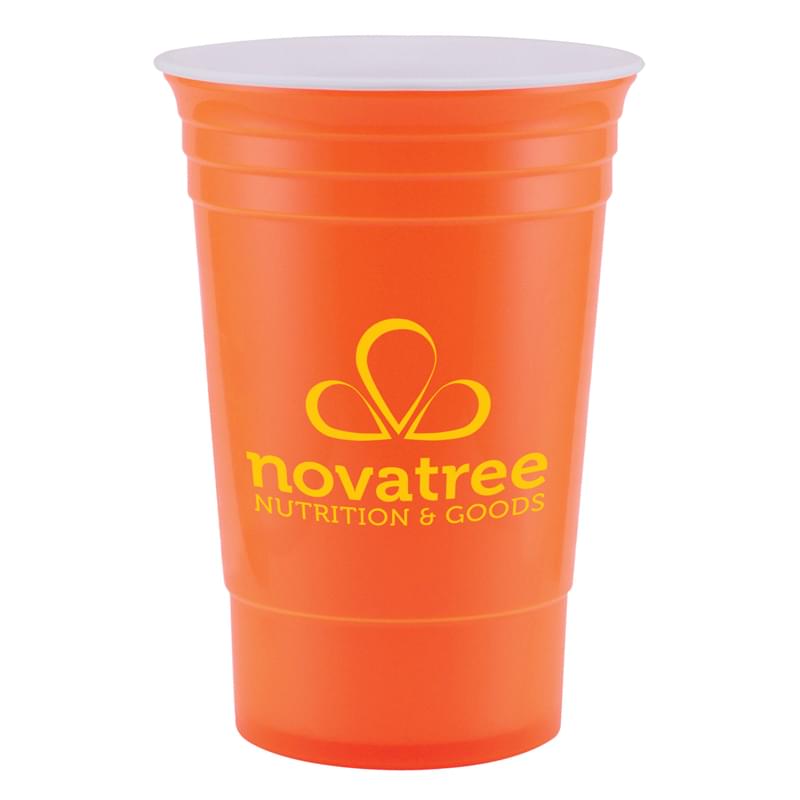 Neon Orange color option for Bold   Usa 16 Oz. Double Wall Cup
