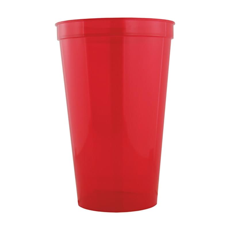 Translucent Red color option for 22 Oz Stadium Cups