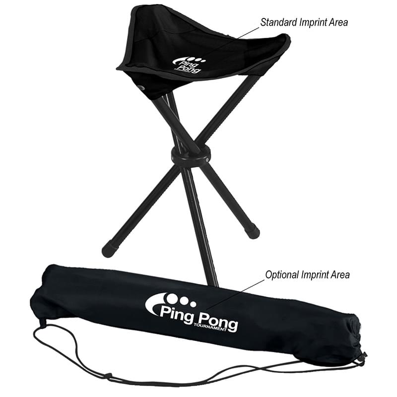 Black color option for Foldable Tripod Stool In A Bag