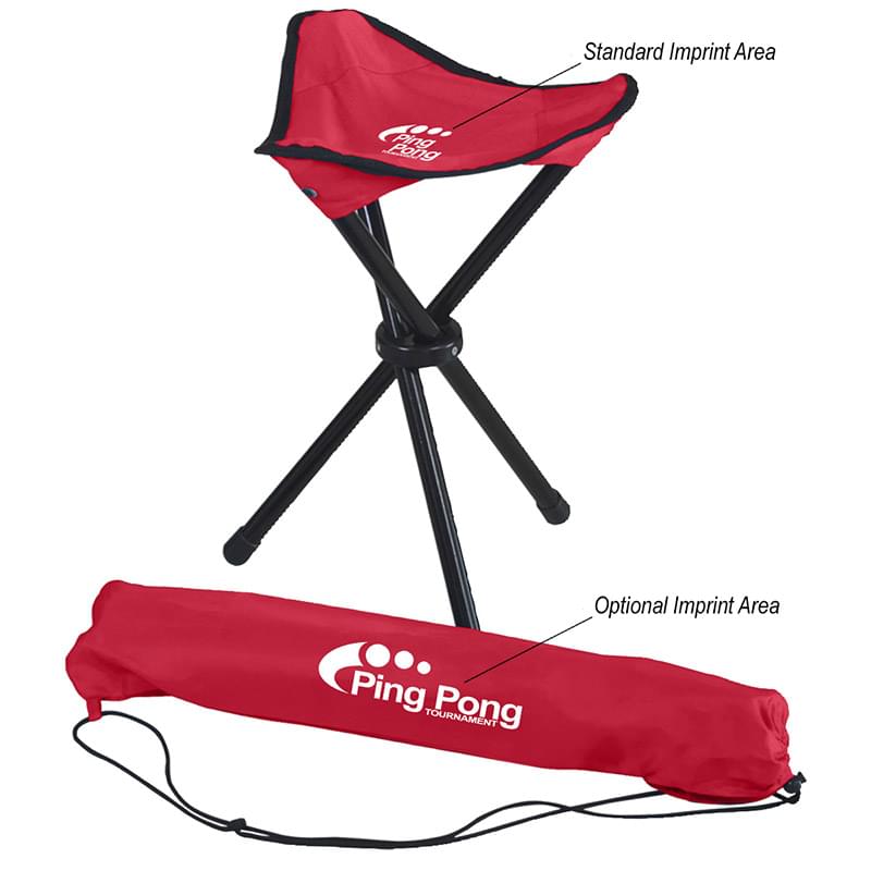 Red color option for Foldable Tripod Stool In A Bag