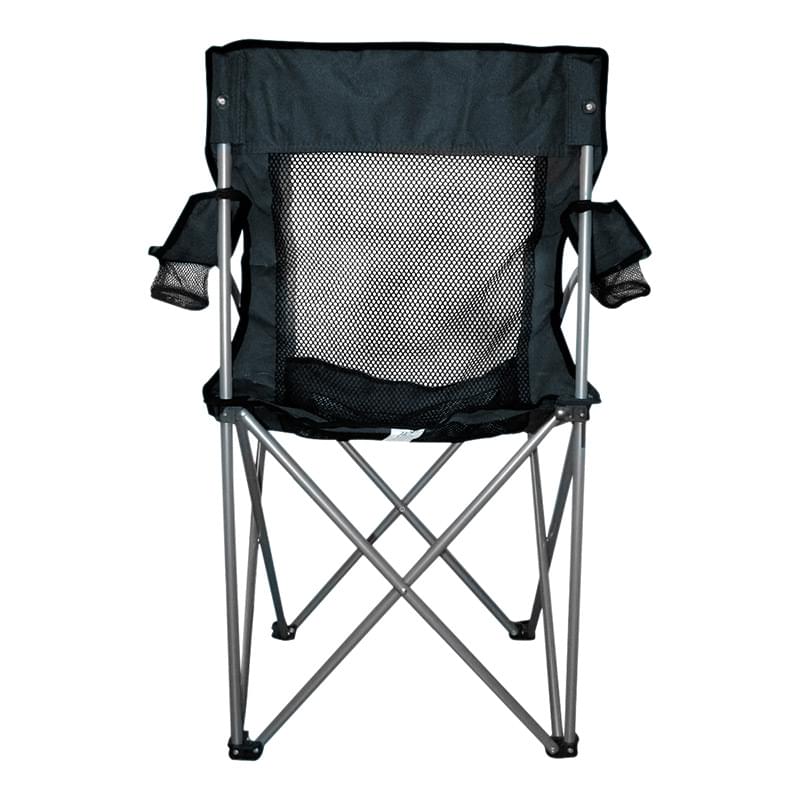 Black color option for Mesh Folding Chair With Carrying Bag
