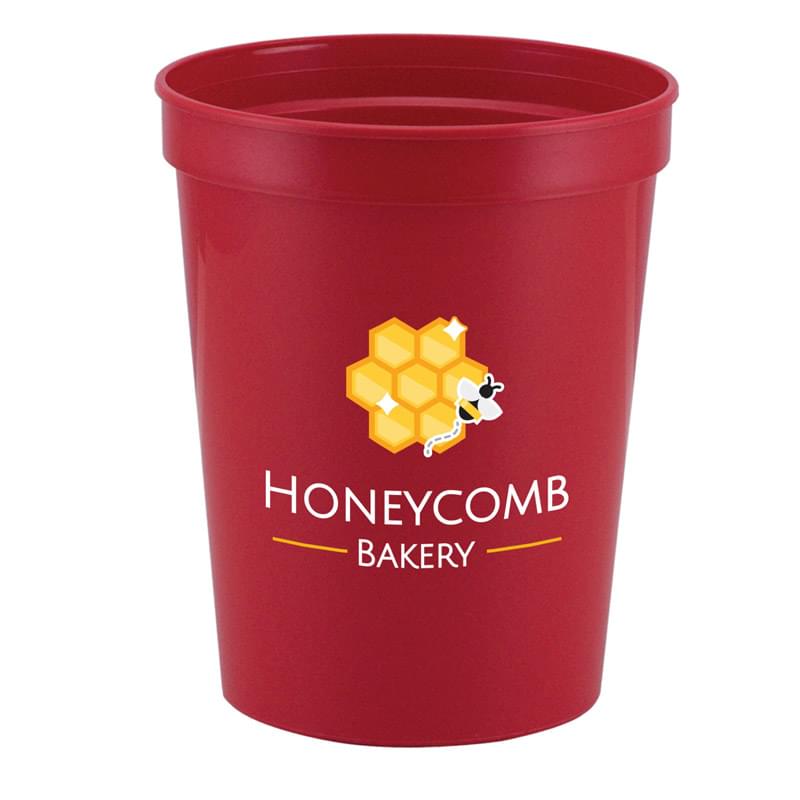 Red color option for Touchdown       Full Color 16 Oz. Stadium Cup