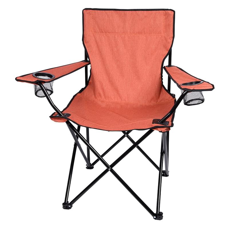 Orange color option for Heathered Folding Chair With Carrying Bag