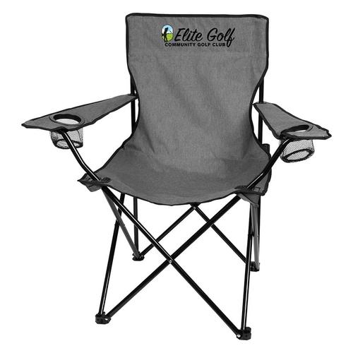Main photo of Heathered Folding Chair With Carrying Bag