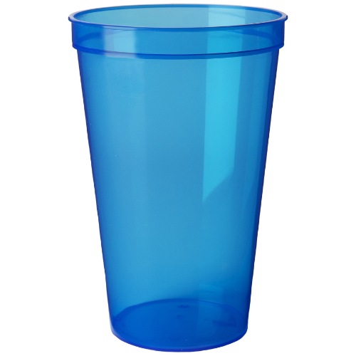 Translucent Blue color option for 22 Oz Stadium Cups
