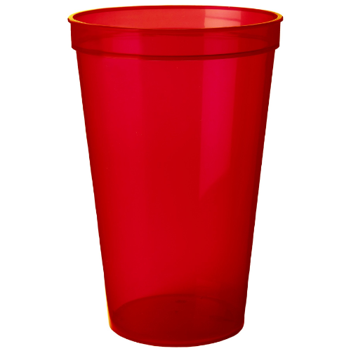 Translucent Red color option for 22 Oz Stadium Cups