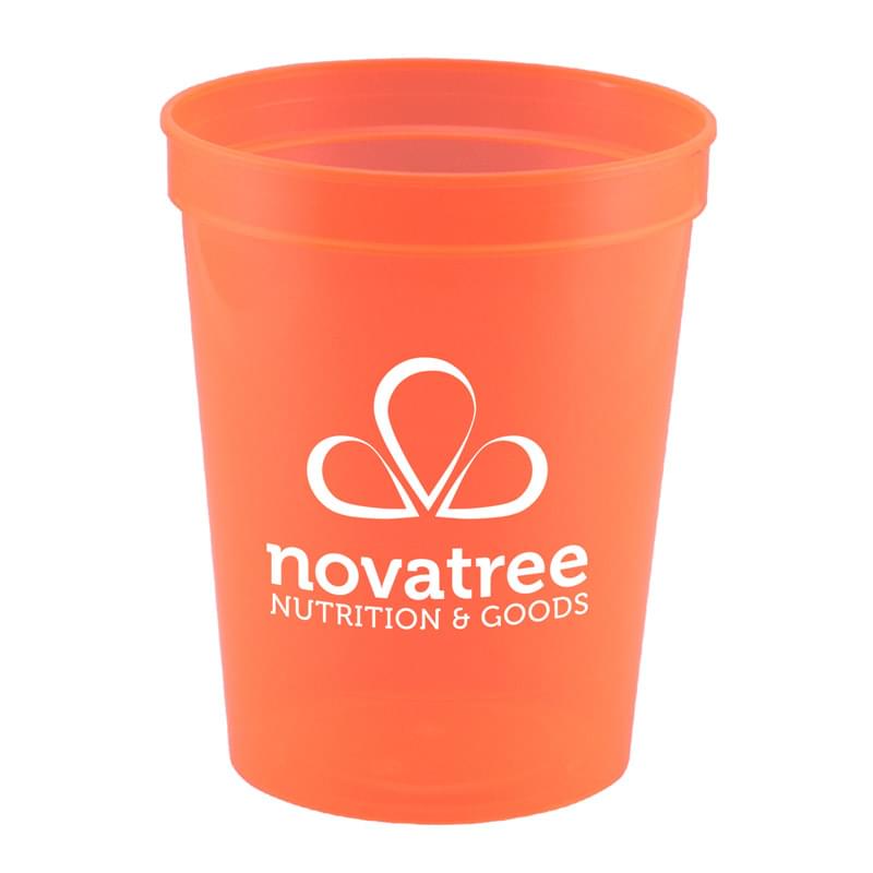 Neon Orange color option for Touchdown   16 Oz. Stadium Cup