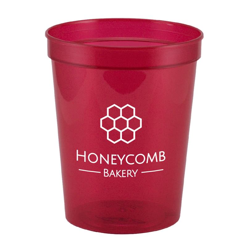 Translucent Red color option for Touchdown   16 Oz. Stadium Cup