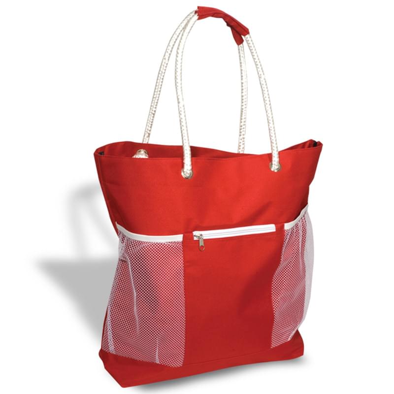 Red color option for 600 D Polyester Tote