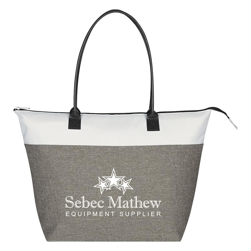 Gray color option for Deluxe Tote Leatherette Tote Bag
