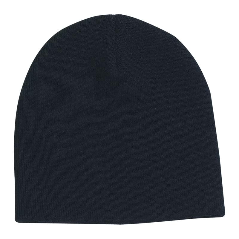 Black color option for 100% Knitted Beanie Cap