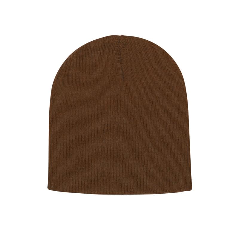 Brown color option for 100% Knitted Beanie Cap